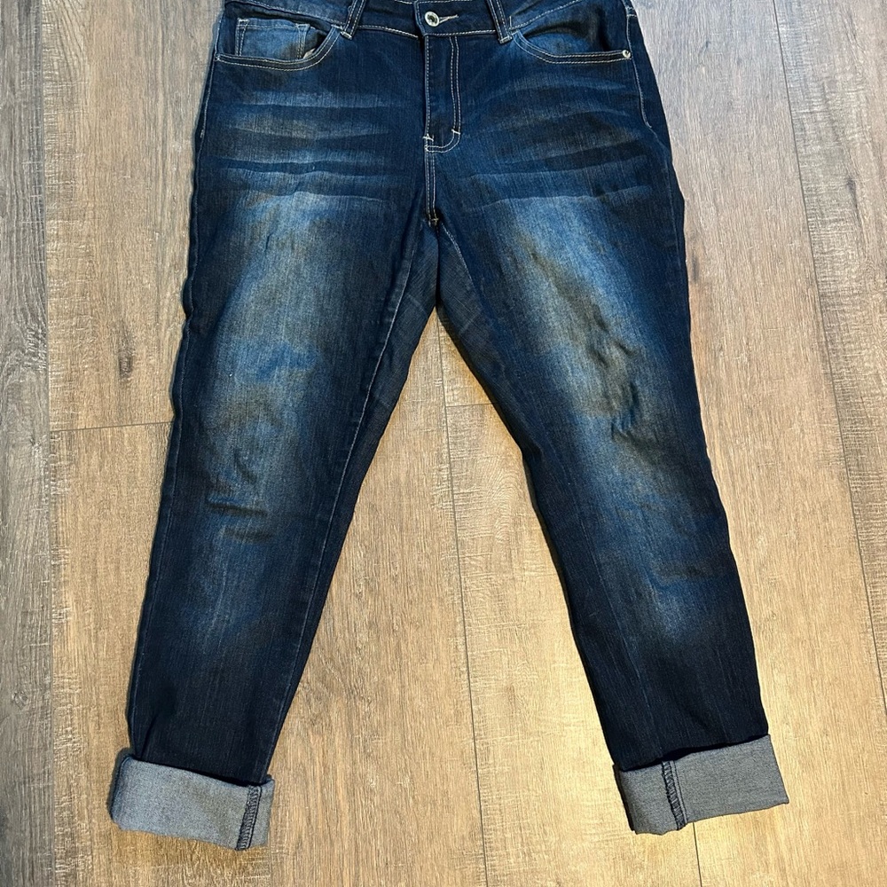 L&B Women’s Deep Indigo Relaxed Jeans